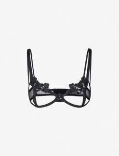 BLUEBELLA Nova Guipure Lace Bra -Boutique Fashion Lingerie Store 271 3003600 31623 BLACK ALT06