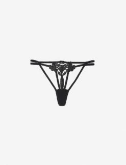 BLUEBELLA Nova Guipure Lace And Mesh Thong