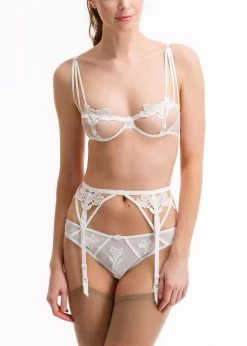 BLUEBELLA Nova Suspender Belt (Ivory) -Boutique Fashion Lingerie Store 34803.iv bluebella nova suspender ivory white bottoms sexy lingerie d