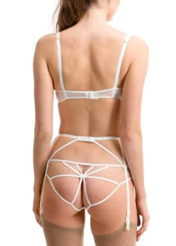 BLUEBELLA Nova Suspender Belt (Ivory) -Boutique Fashion Lingerie Store 34803.iv bluebella nova suspender ivory white bottoms sexy lingerie e