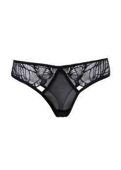 BLUEBELLA Emerson (Black) Lace And Mesh Thong