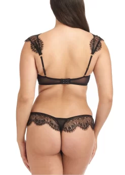 BLUEBELLA Marina Thong 17 BLUEBELLA Marina Thong -Boutique Fashion Lingerie Store 40164 bluebella marina thong boyshort lace mesh black bottoms sexy lingerie H