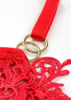 BLUEBELLA Priscilla (Red) Bra -Boutique Fashion Lingerie Store 40922.rd bluebella priscilla bra red sexy lingerie underwire nonpadded c