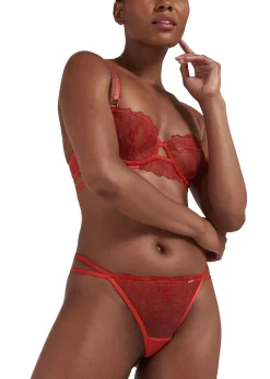 BLUEBELLA Vienna Bra -Boutique Fashion Lingerie Store 41164 bluebella vienna red bra underwire nonpadded lace plunge sexy lingerie E