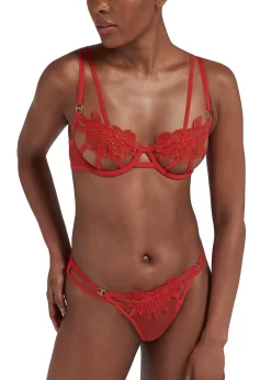 BLUEBELLA Tempest Bra -Boutique Fashion Lingerie Store 44154 bluebella tempest red ouvert open cupless bra sexy lingerie E