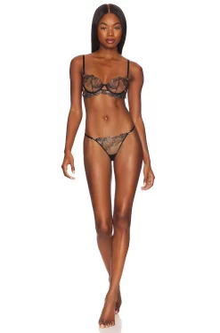 BLUEBELLA Adeline Thong Black -Boutique Fashion Lingerie Store BEBE WI356 V4