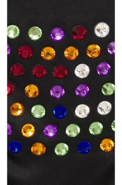 BLUEBELLA X Ashish Diamante Luxury Satin Thong Multicolour -Boutique Fashion Lingerie Store BEBE WI370 V5