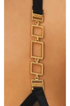 BLUEBELLA Calypso Bra Black & Gold -Boutique Fashion Lingerie Store BEBE WI388 V5