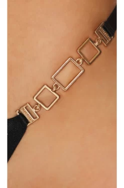 BLUEBELLA TANGA CALYPSO Black & Gold -Boutique Fashion Lingerie Store BEBE WI389 V5