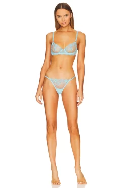 BLUEBELLA Marseille Thong Blue Topaz -Boutique Fashion Lingerie Store BEBE WI401 V4