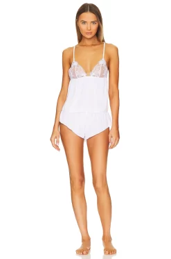 BLUEBELLA Marseille Satin Cami Set White