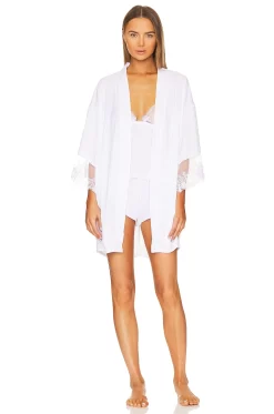 BLUEBELLA Marseille Satin Cami Set White -Boutique Fashion Lingerie Store BEBE WI418 V4