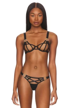BLUEBELLA Salma Open Wired Bra Black