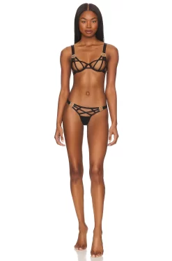 BLUEBELLA TANGA SALMA Black -Boutique Fashion Lingerie Store BEBE WI426 V4