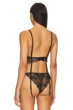 BLUEBELLA Grace Soft Basque Black -Boutique Fashion Lingerie Store BEBE WI434 V3