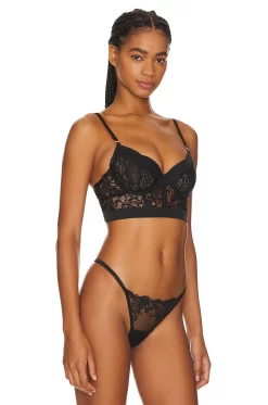 BLUEBELLA Eleanora Wired Bustier Black -Boutique Fashion Lingerie Store BEBE WI440 V3