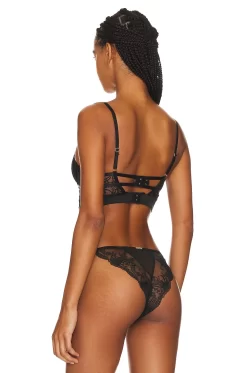BLUEBELLA Eleanora Wired Bustier Black -Boutique Fashion Lingerie Store BEBE WI440 V4