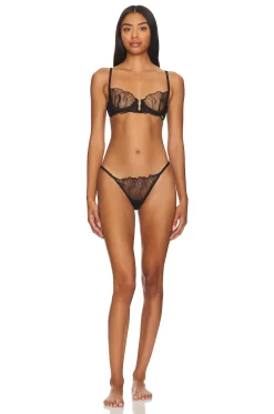 BLUEBELLA Irena Wired Bra Black -Boutique Fashion Lingerie Store BEBE WI441 V4