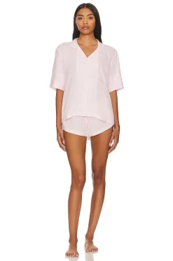 BLUEBELLA Marla Short Pajama Set Pearl Pink