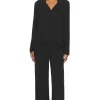 BLUEBELLA Tarcon Long Pajama Set Black
