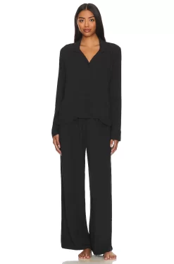 BLUEBELLA Tarcon Long Pajama Set Black