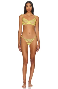 BLUEBELLA Rafaela Wired Bra Yellow Iris -Boutique Fashion Lingerie Store BEBE WI451 V4
