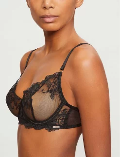 BLUEBELLA Marseille Underwire Stretch-lace Bra -Boutique Fashion Lingerie Store R00068025 BLACK ALT03