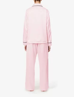 BLUEBELLA Abigail Satin Pyjama Set -Boutique Fashion Lingerie Store R03668547 PALEPINK ALT02