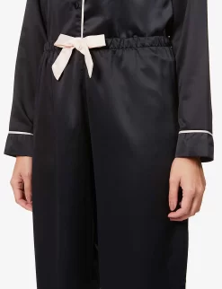 BLUEBELLA Claudia Satin Pyjama Set -Boutique Fashion Lingerie Store R03668549 BLACK ALT04