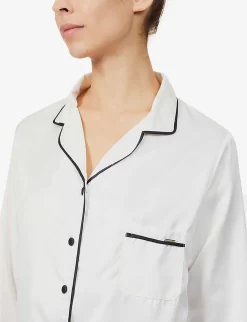 BLUEBELLA Claudia Relaxed-fit Satin Pyjamas -Boutique Fashion Lingerie Store R03668550 CREAM ALT03