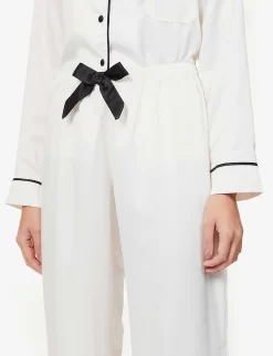 BLUEBELLA Claudia Relaxed-fit Satin Pyjamas -Boutique Fashion Lingerie Store R03668550 CREAM ALT04