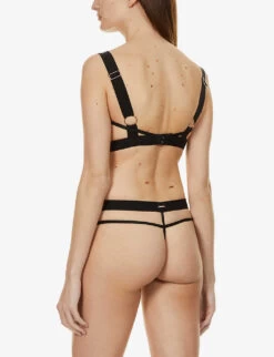 BLUEBELLA Sutton V-neck Stretch-woven Bra -Boutique Fashion Lingerie Store R03899456 BLACK ALT03