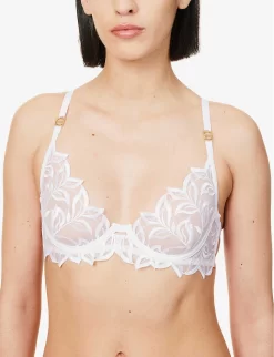 BLUEBELLA Isadora Floral-embroidered Woven Bra -Boutique Fashion Lingerie Store R04144706 WHITE ALT04