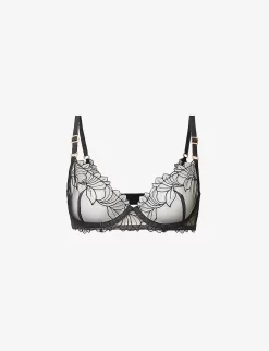 BLUEBELLA Monet Semi-sheer Woven Plunge Bra