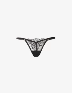 BLUEBELLA Monet Semi-sheer Woven Thong
