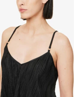 BLUEBELLA Neeson V-neck Woven Pyjamas -Boutique Fashion Lingerie Store R04144983 BLACK ALT04