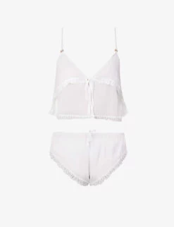 BLUEBELLA Pia V-neck Woven Pyjamas