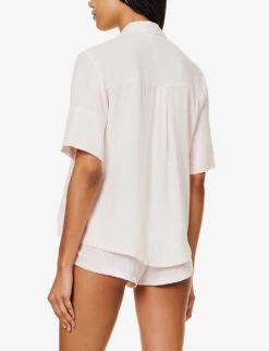 BLUEBELLA Marla Relaxed-fit Woven Pyjama Set -Boutique Fashion Lingerie Store R04203157 PEARLPINK ALT02