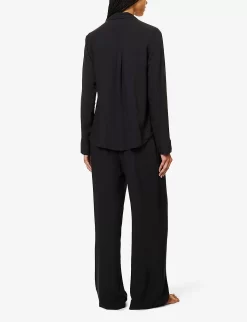 BLUEBELLA Tarcon Relaxed-fit Woven Pyjama Set 6 BLUEBELLA Tarcon Relaxed-fit Woven Pyjama Set -Boutique Fashion Lingerie Store R04203158 BLACK ALT02