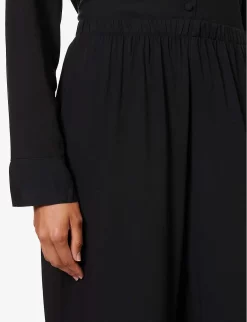 BLUEBELLA Tarcon Relaxed-fit Woven Pyjama Set 7 BLUEBELLA Tarcon Relaxed-fit Woven Pyjama Set -Boutique Fashion Lingerie Store R04203158 BLACK ALT03