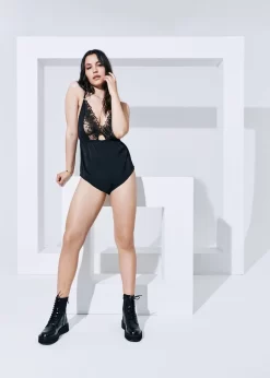 BLUEBELLA Alina Teddy -Boutique Fashion Lingerie Store bluebella alina teddy black mesh embroidery sleepwear luxury lingerie E