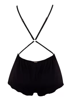 BLUEBELLA Alina Teddy -Boutique Fashion Lingerie Store bluebella alina teddy black mesh embroidery sleepwear luxury lingerie F