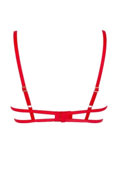 BLUEBELLA Amina (Red) Open Bra 11 BLUEBELLA Amina (Red) Open Bra -Boutique Fashion Lingerie Store bluebella amina red cupless open bra underwire embroidery sexy lingerie F
