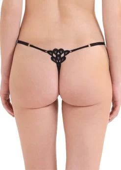 BLUEBELLA Aria Thong -Boutique Fashion Lingerie Store bluebella aria thong black embroidery sexy underwear lingerie C