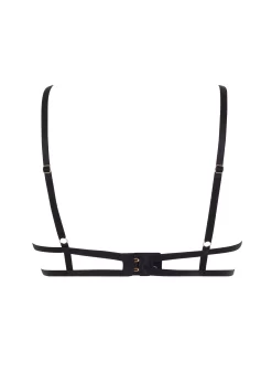 BLUEBELLA Aurora Open Bra (Black/Gold) -Boutique Fashion Lingerie Store bluebella aurora open bra underwired cupless gold black ultra sexy lingerie H