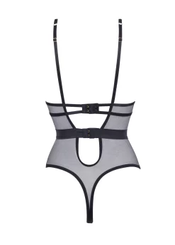 BLUEBELLA Cassandra Wired Body (Black) -Boutique Fashion Lingerie Store bluebella cassandra wired body black lace bodysuit sexy lingerie F