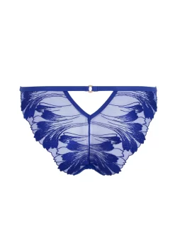 BLUEBELLA Colette Brief (Blue) -Boutique Fashion Lingerie Store bluebella colette brief blue embroidery sexy underwear lingerie H