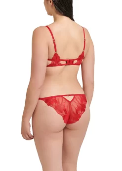 BLUEBELLA Colette Brief (Red) -Boutique Fashion Lingerie Store bluebella colette brief tomato red embroidery lace knicker sexy lingerie underwear G