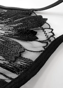 BLUEBELLA Colette Thong -Boutique Fashion Lingerie Store bluebella colette thong double strap black mesh bottoms sexy lingerie I scaled