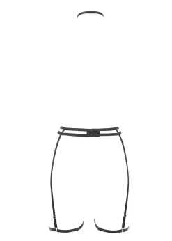 BLUEBELLA Edena Suspender Harness -Boutique Fashion Lingerie Store bluebella edena suspender harness detachable black bondage bodywear sexy lingerie E